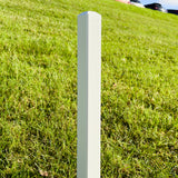 CA-TC3400 Amtech Course Golf Hazard Marker Post with Spike WHITE Out of Bounds