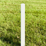 CA-TC3400 Amtech Course Golf Hazard Marker Post with Spike WHITE Out of Bounds